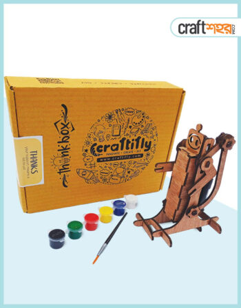 DIY STEM Kit Laser-Cut Wood Robot Kit for Adults and Kids 8-14+ with Motorized Movement in Bangladesh