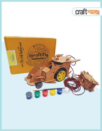 DIY Wooden Stem Kit Science Experiment Dragon Remote Car Model Kit