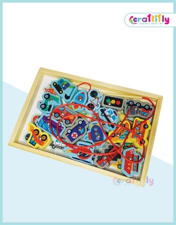 Jigsaw 3D Wooden Magnetic Vehicle Set Puzzle1