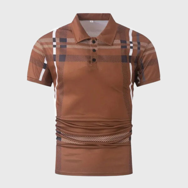 Code: 115 (Chocolate) Premium China Polo | CraftSohor Polo Shirt - Image 2