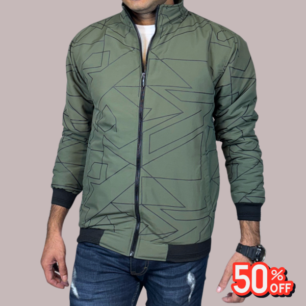 Code: P-601(Olive)| Premium Pedding Jacket for Men’s