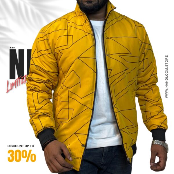 Code: P-601 (Yellow)| Premium Pedding Jacket for Men’s