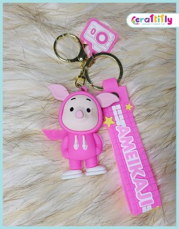 Cute Pink Pig key chain