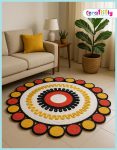 36 inch Printed Jute Floor Mat5