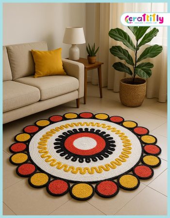 36 inch Printed Jute Floor Mat5
