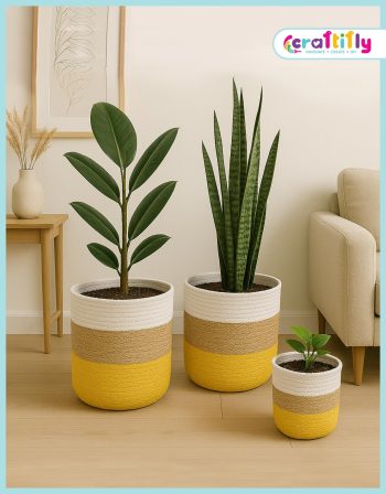 Jute Planter Cover (3 Pcs Set)