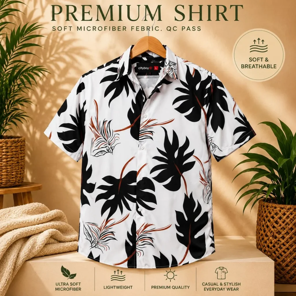 Premium Half Sleeve Printed Shirt For Men — SH-705