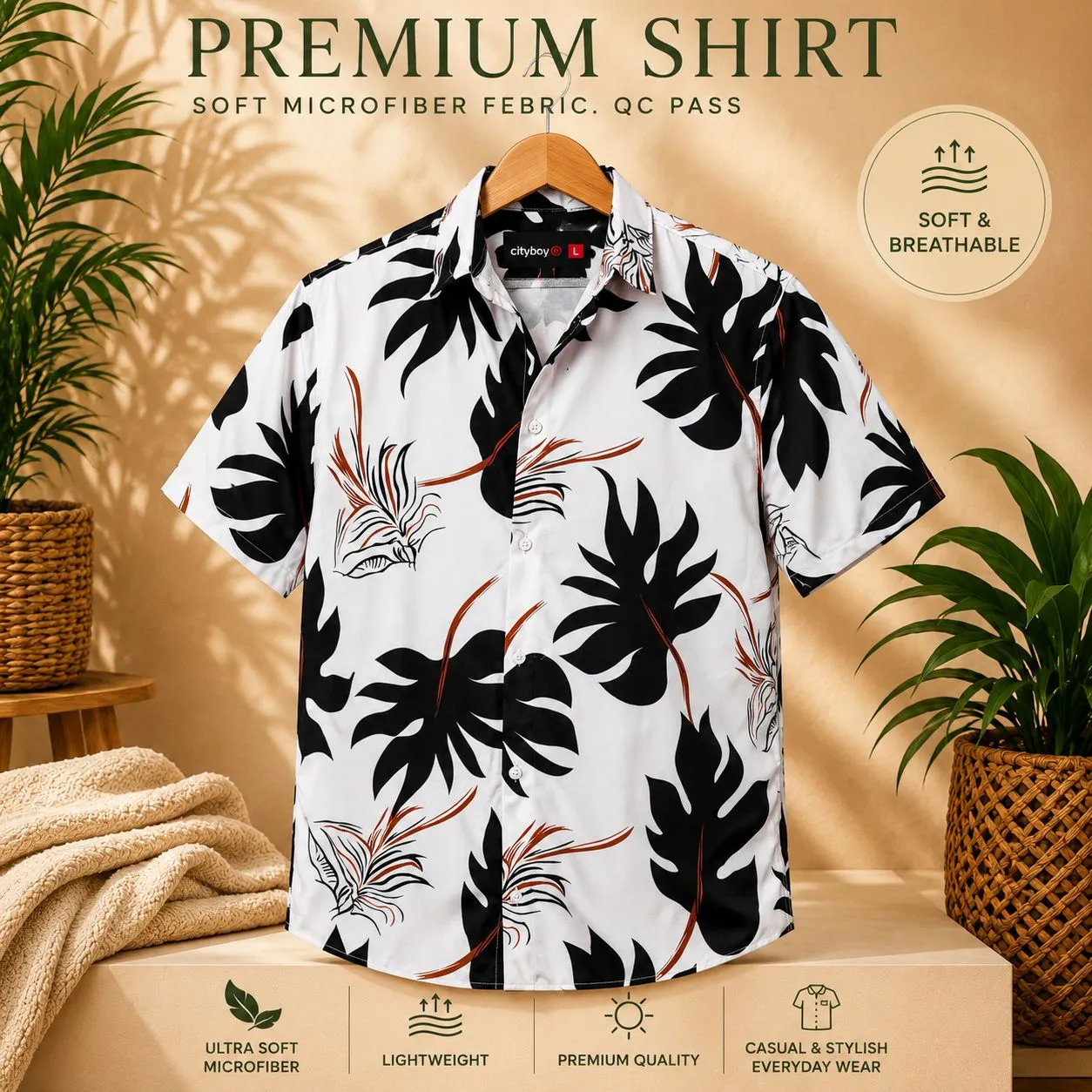 Premium Half Sleeve Printed Shirt For Men — SH-705