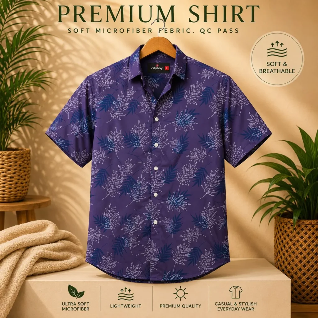 Premium Half Sleeve Printed Shirt For Men — SH-706