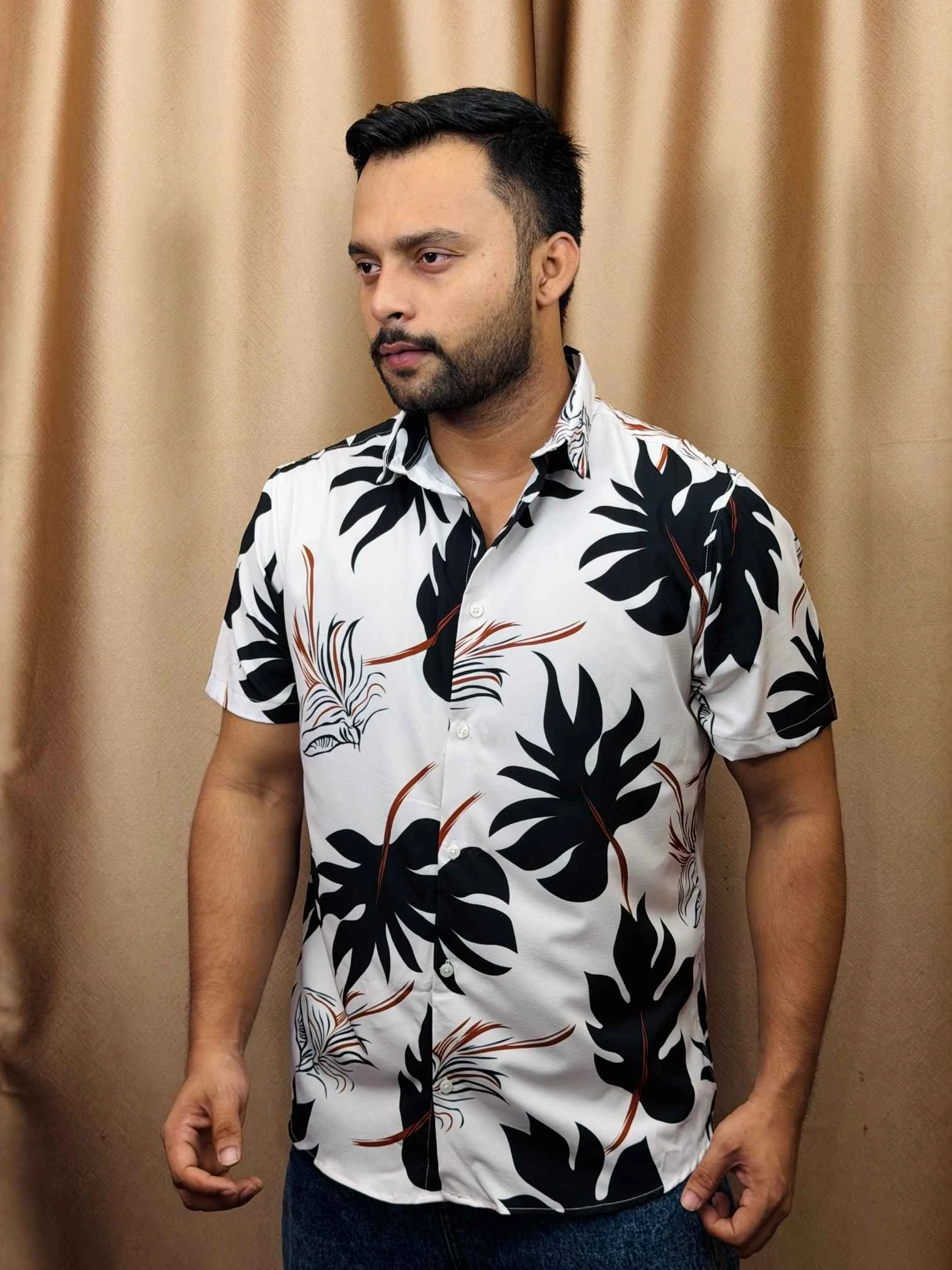 Premium Half Sleeve Printed Shirt For Men — SH-705 - Image 2
