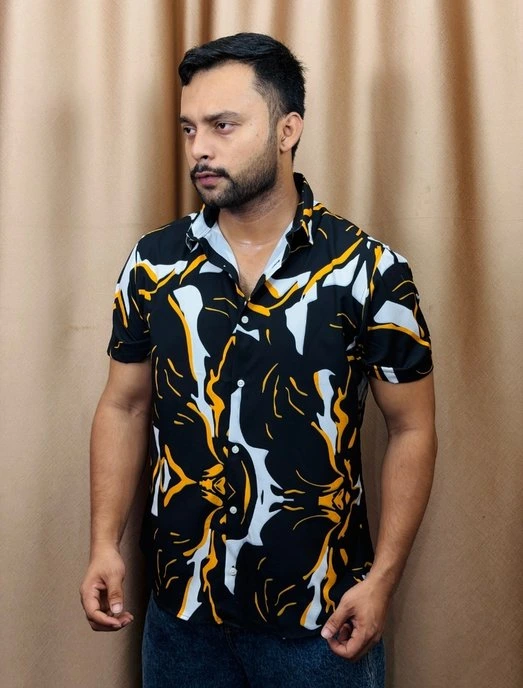 Premium Half Sleeve Printed Shirt For Men — SH-708 - Image 2